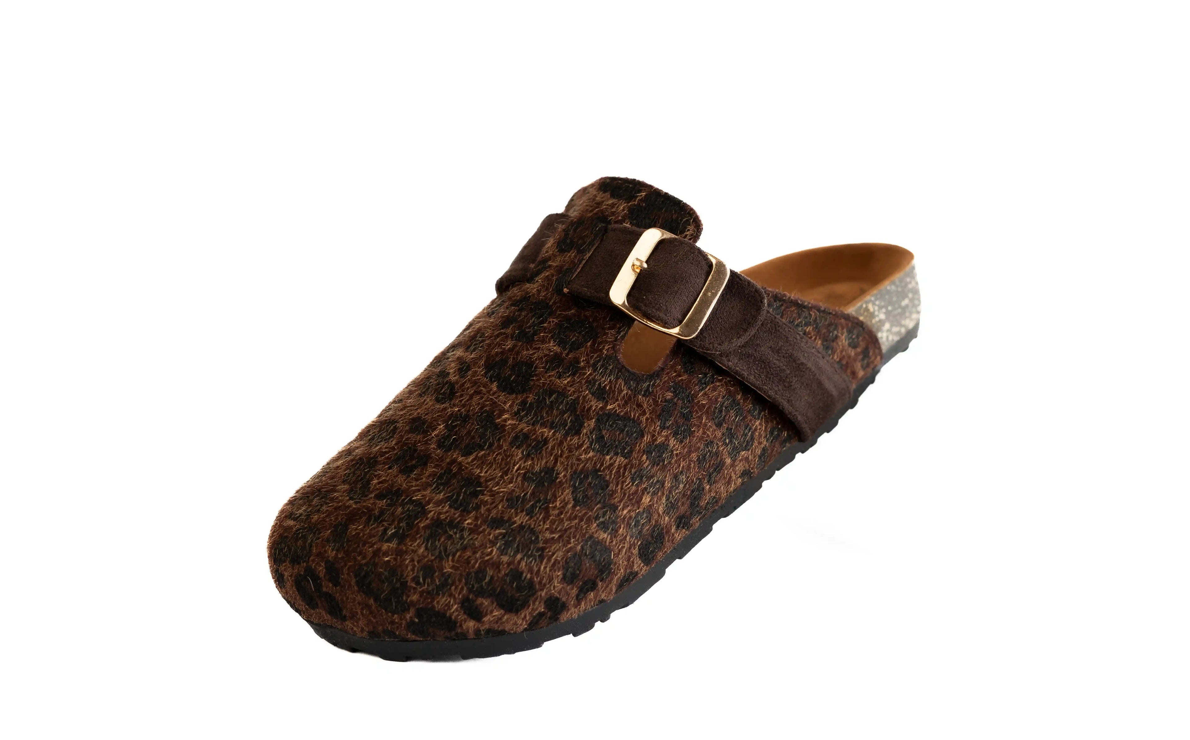 Clogs-Dark leopard