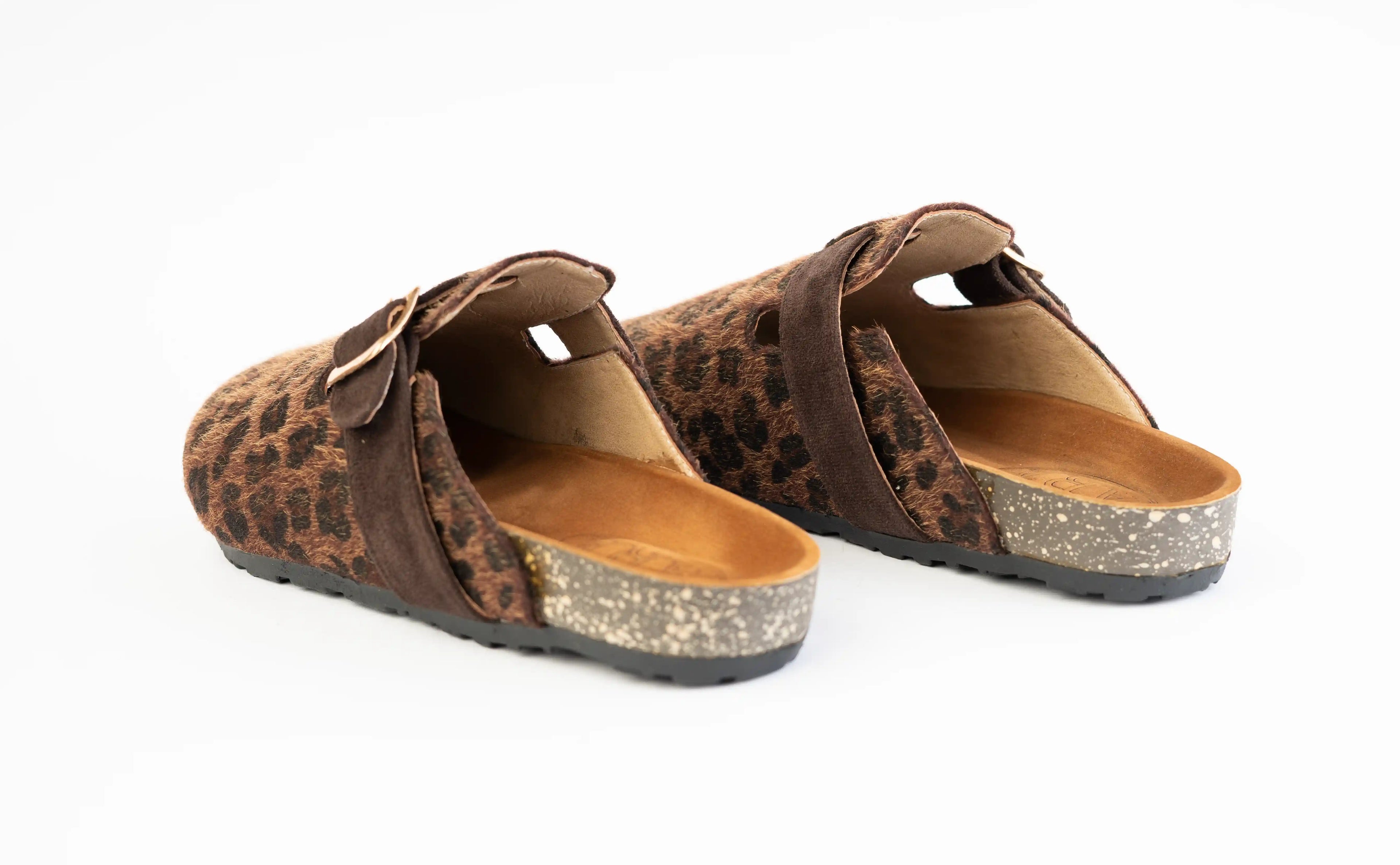 Clogs-Dark leopard