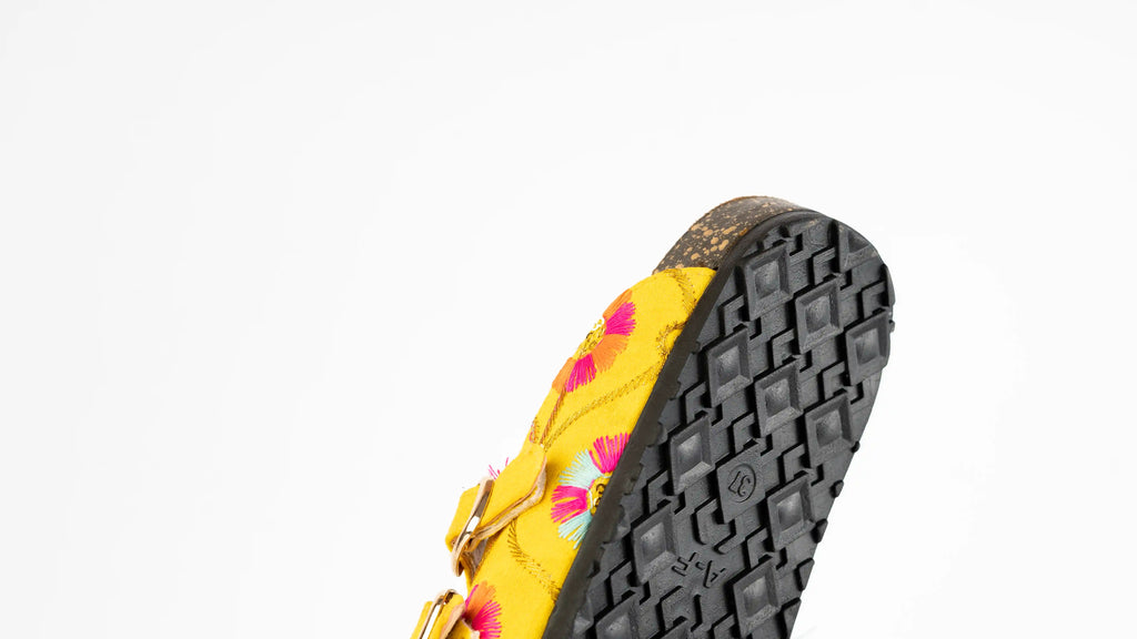 Mary slipper-Yellow Floral