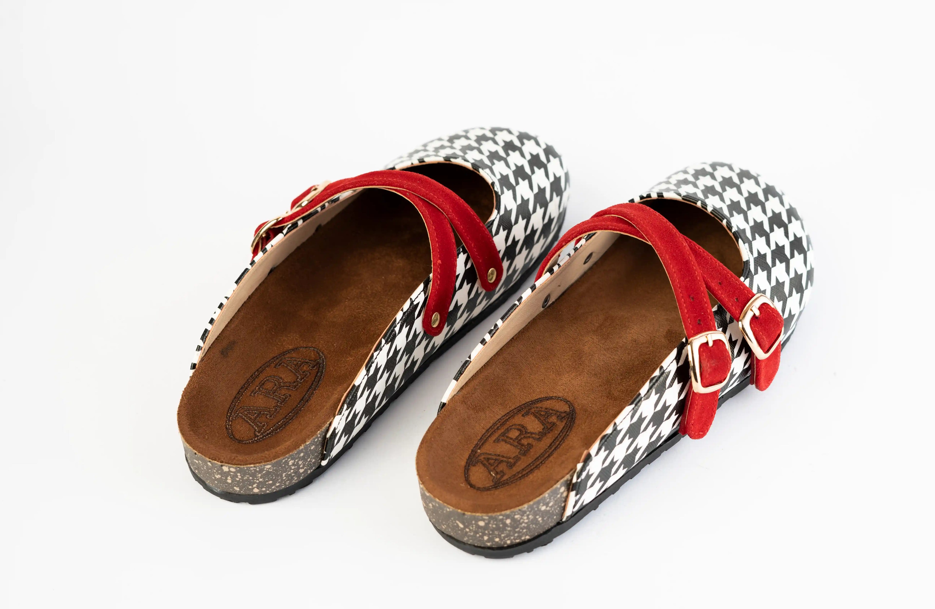 Mary slippers-Red Check