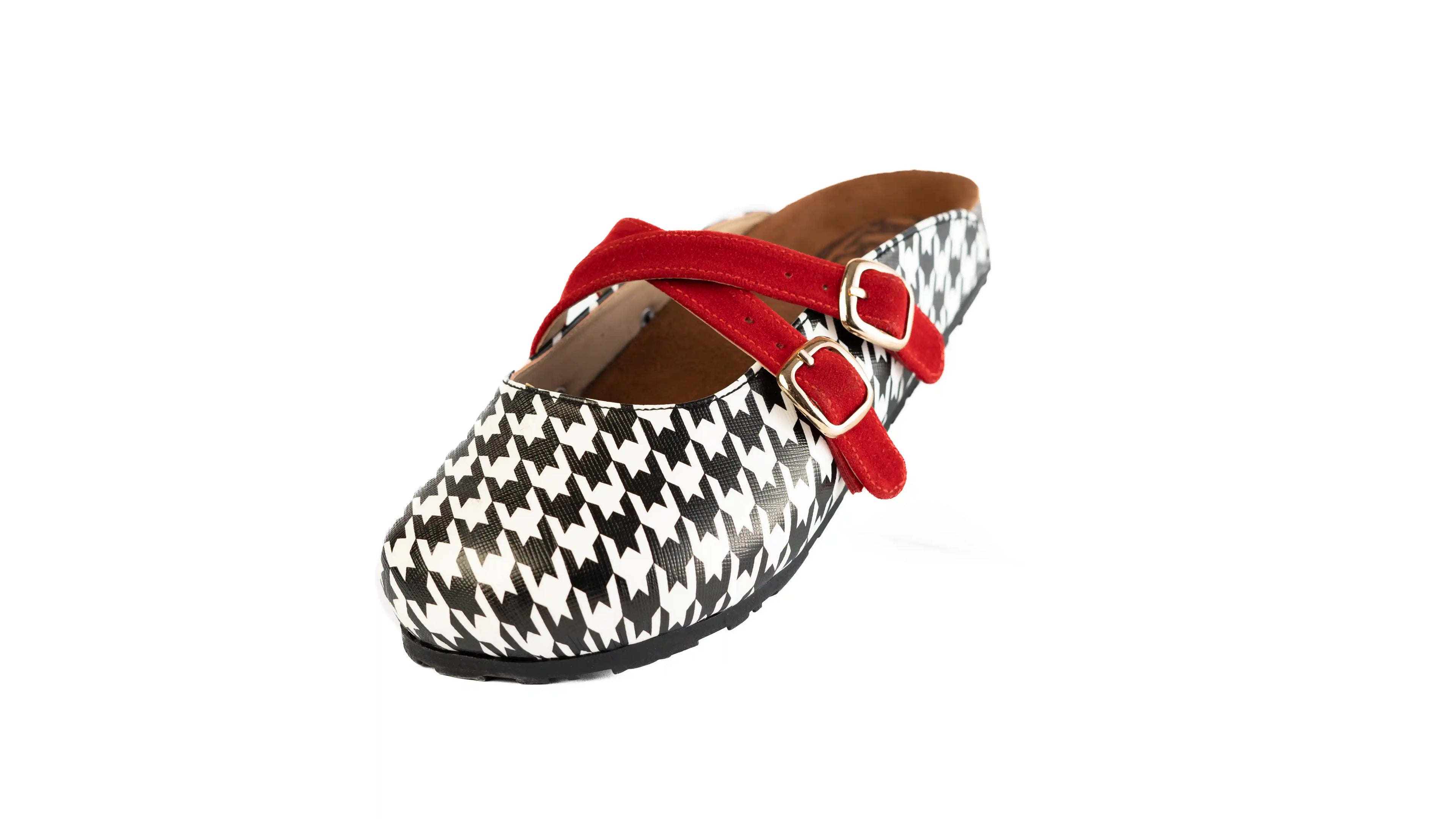 Mary slippers-Red Check