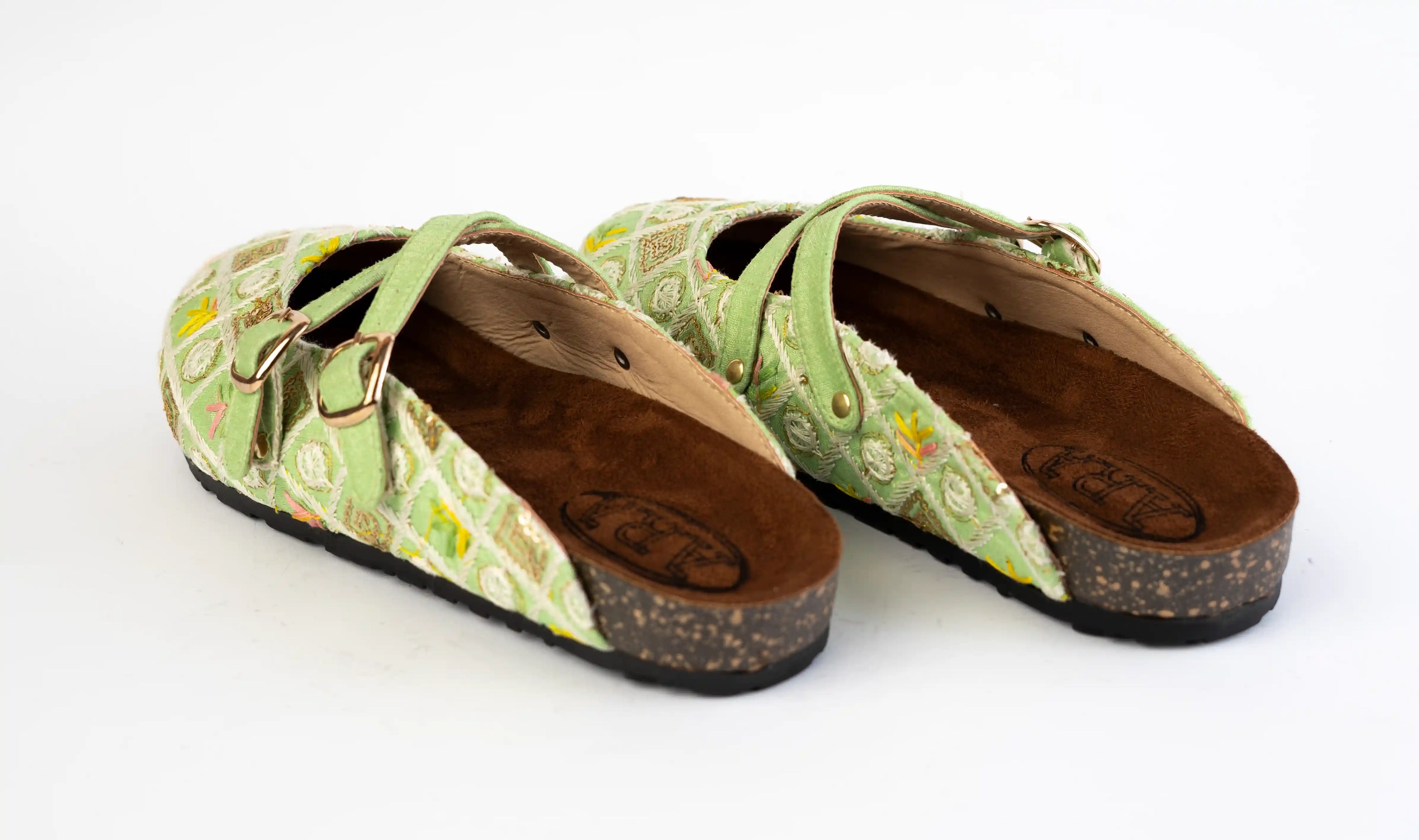 Mary slipper-Mint Lattice