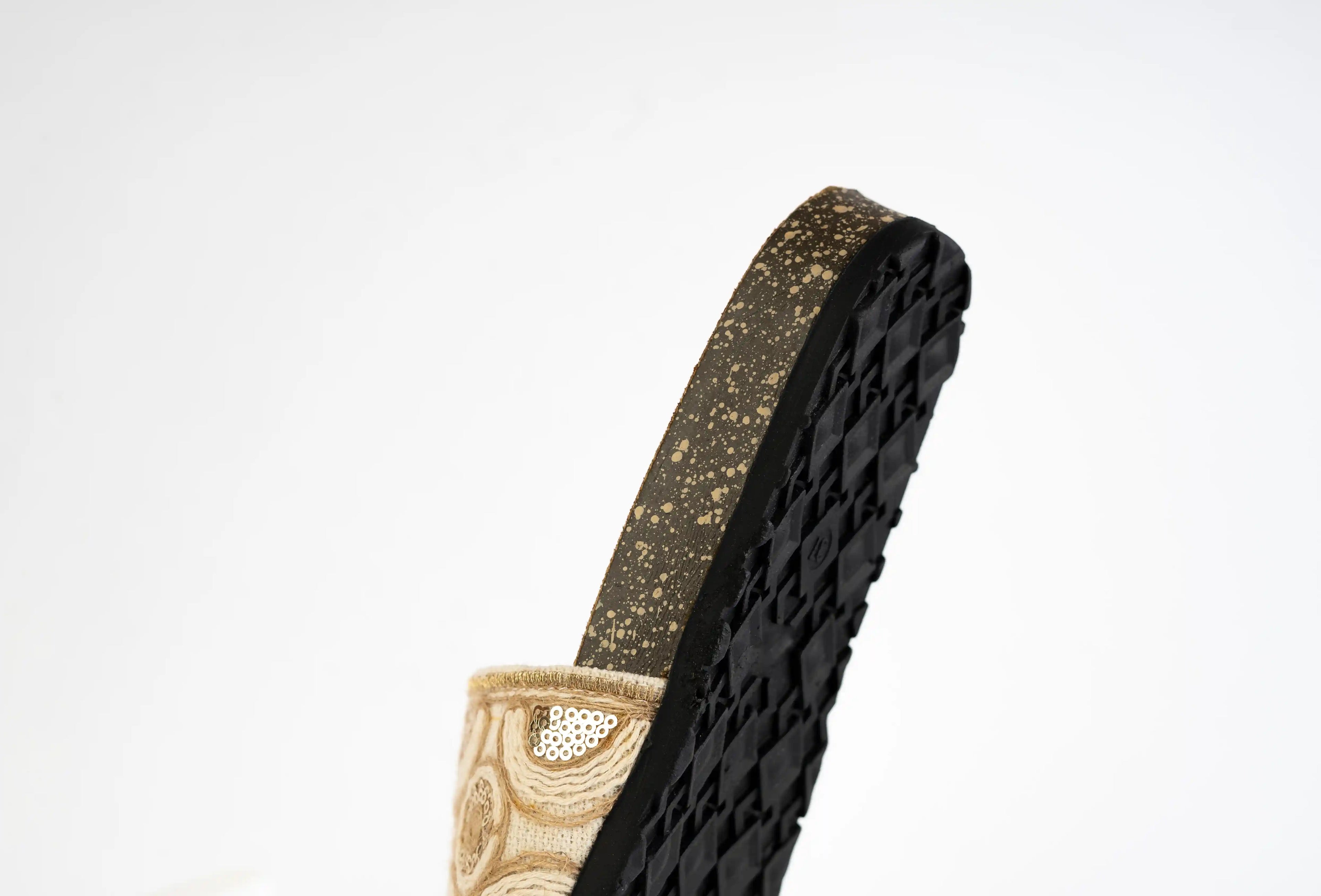 Slipper-Champagne Swirl