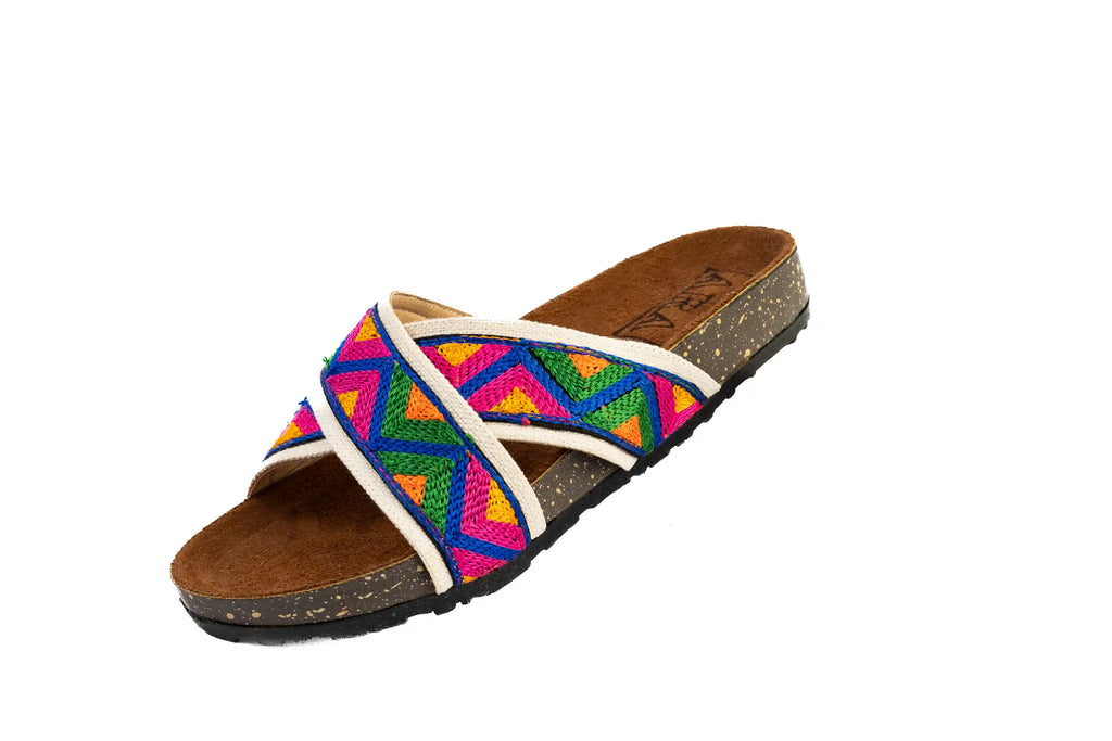 Slipper-Neon Zigzag