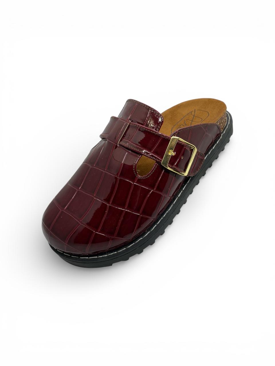 Clogs-Burgundy Patent