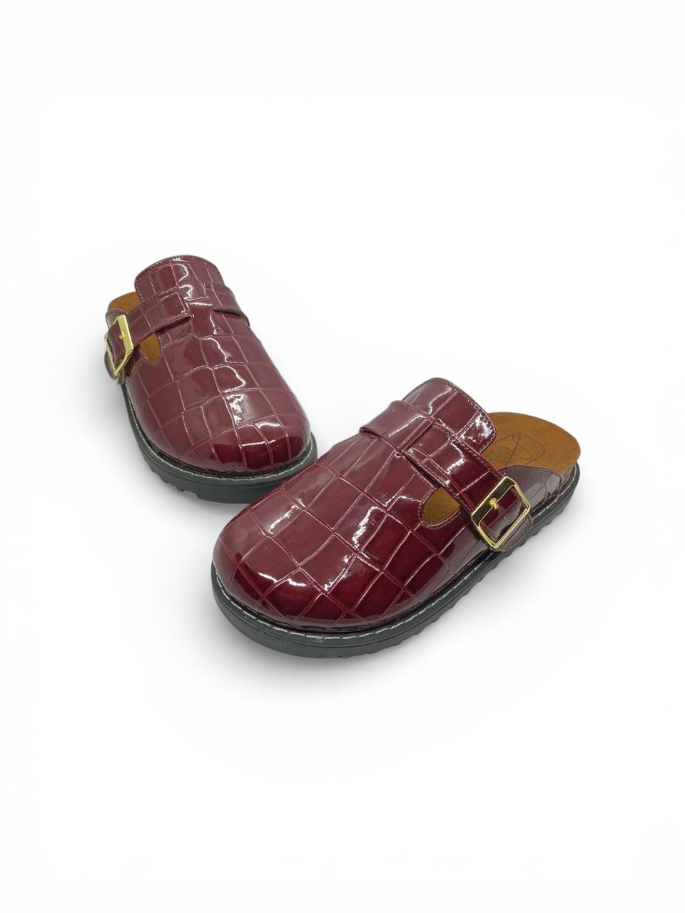 Clogs-Burgundy Patent