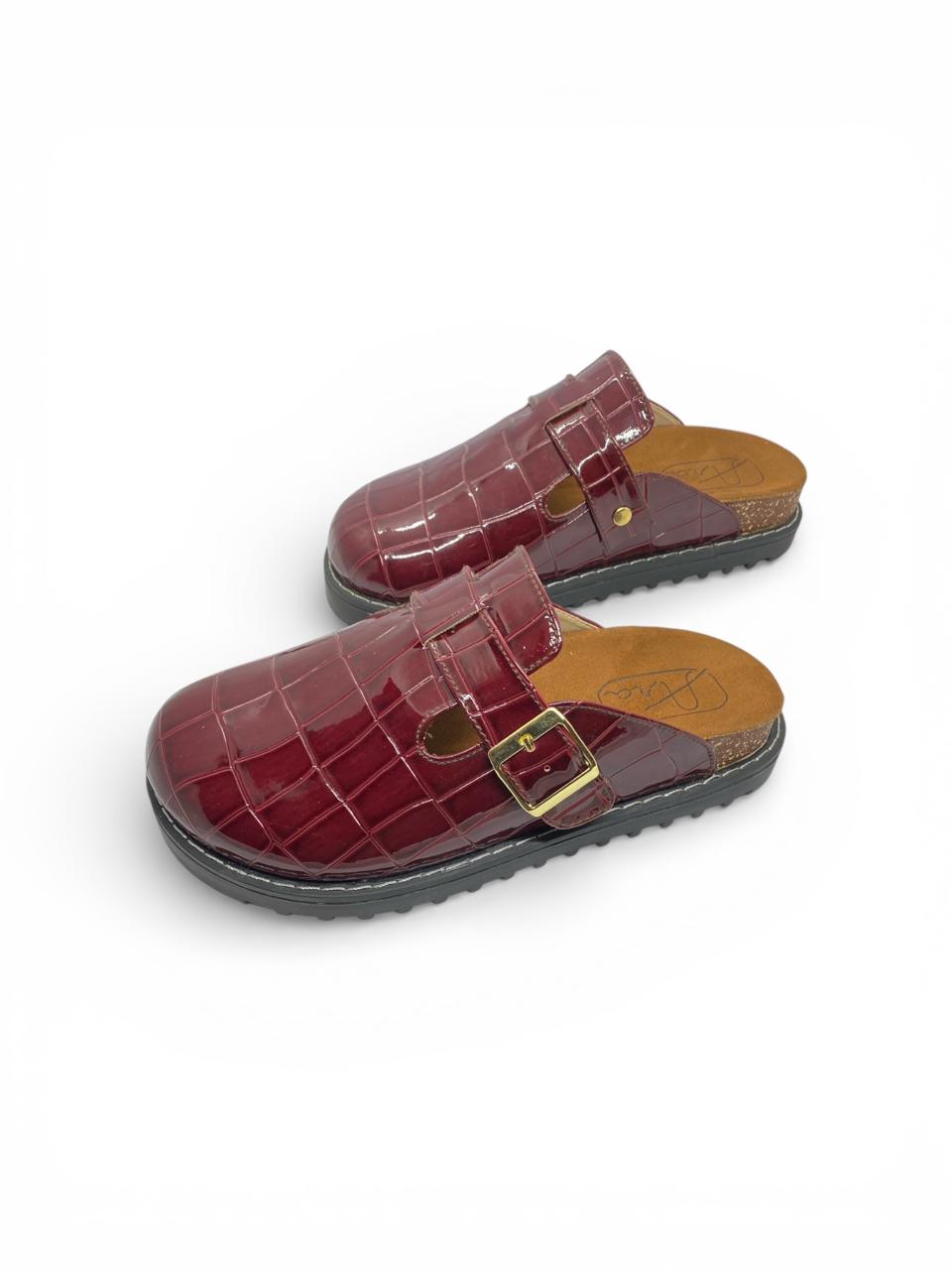 Clogs-Burgundy Patent
